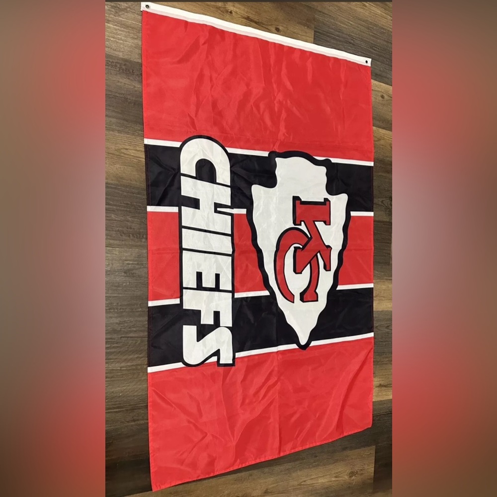 Kansas City Chiefs Flag 3'X5 Feet New In Package double sided Sign
